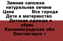 Зимние сапожки demar натуральная овчина › Цена ­ 1 700 - Все города Дети и материнство » Детская одежда и обувь   . Калининградская обл.,Светлогорск г.